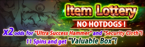 Grand Prize odds increased on Item Lottery without Hotdogs!! And rewards added!