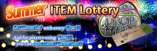 The "Summer Item Lottery" is Back! Get Your "Summer Box"!