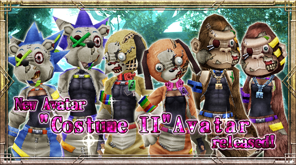 New Avatar "Costume II" will be available!